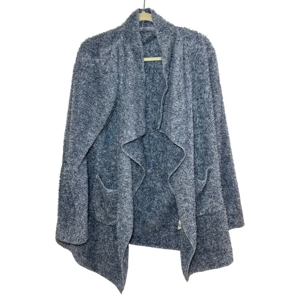 Soft Surroundings HUGS ultra soft cardigan jacket teddy/soft/ ice blue - Picture 3 of 9
